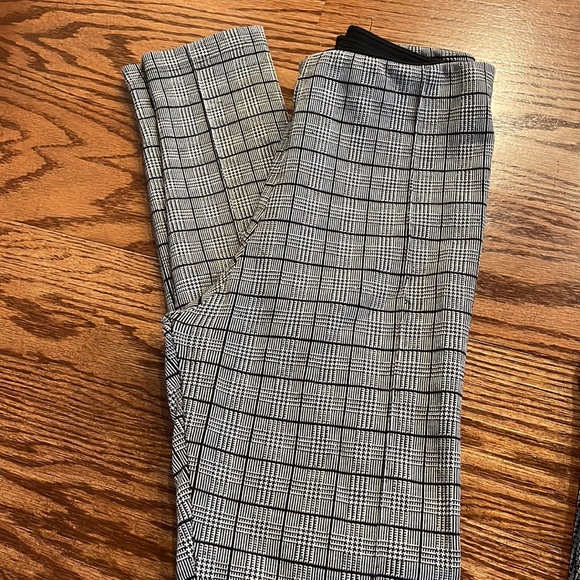 ZARA BASIC COLLECTION LEGGING pants SET OF 2 / bundle size Small patterned - Picture 2 of 9